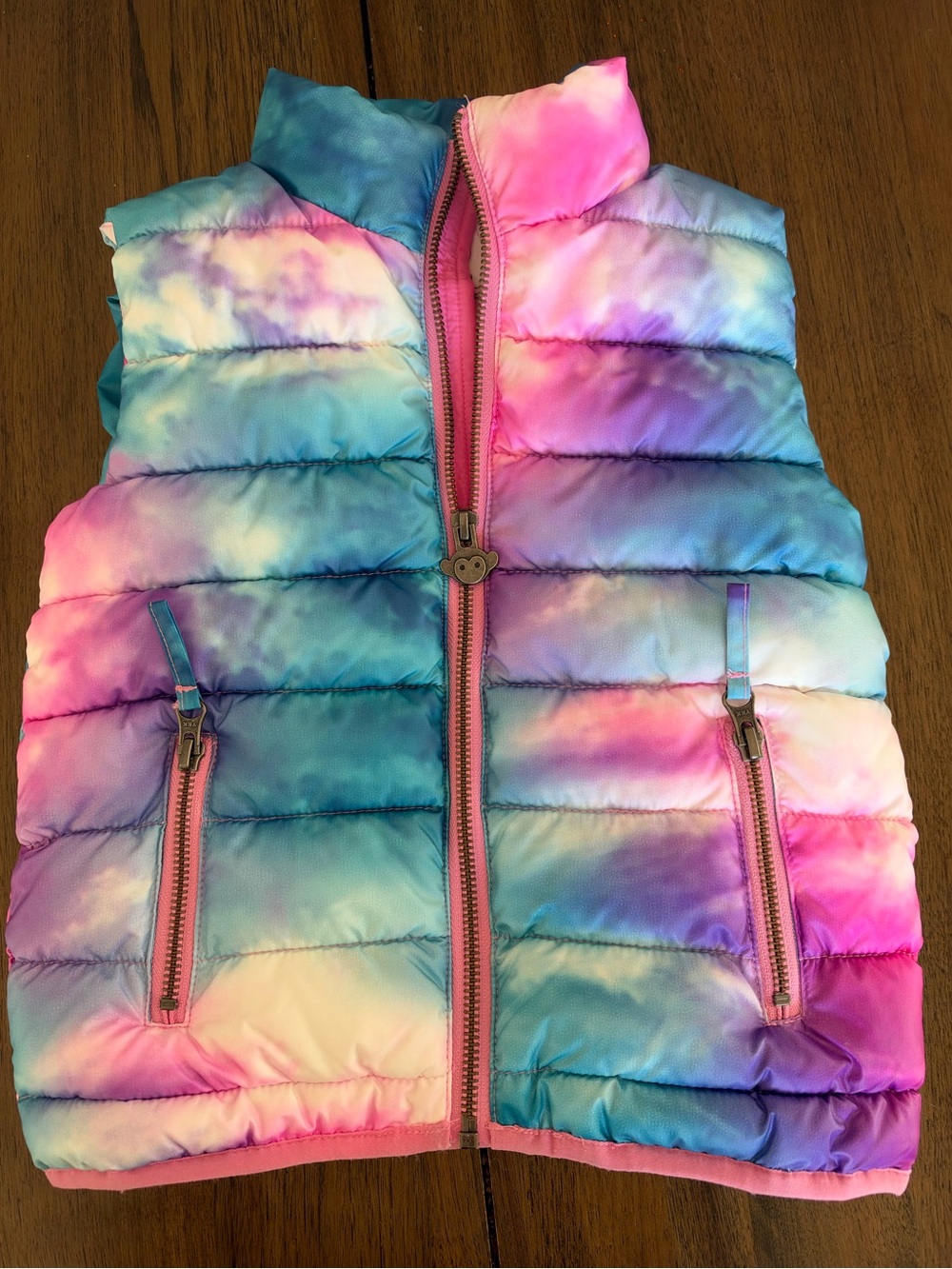 Appaman Pink Tiedye Puffer Vest: Perfect for transitional season to keep warm